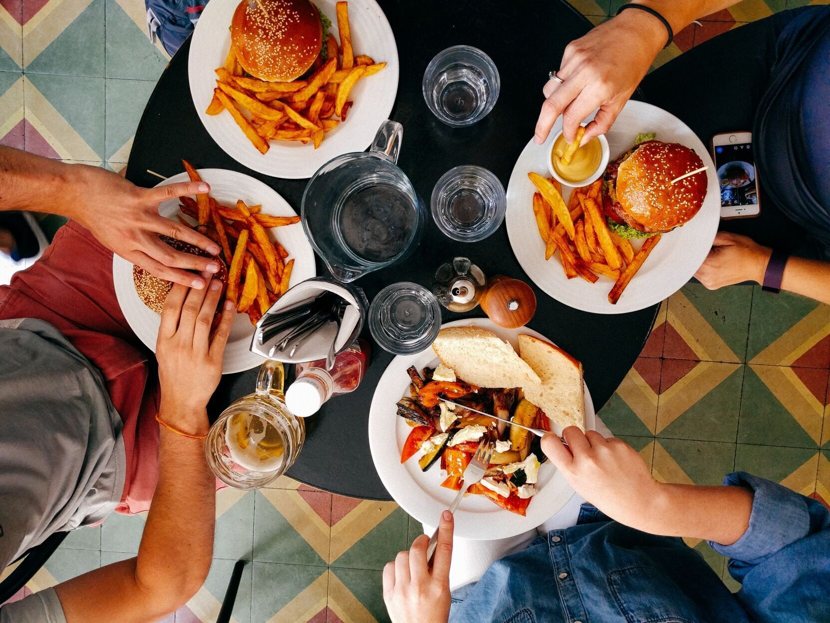 Eat out less